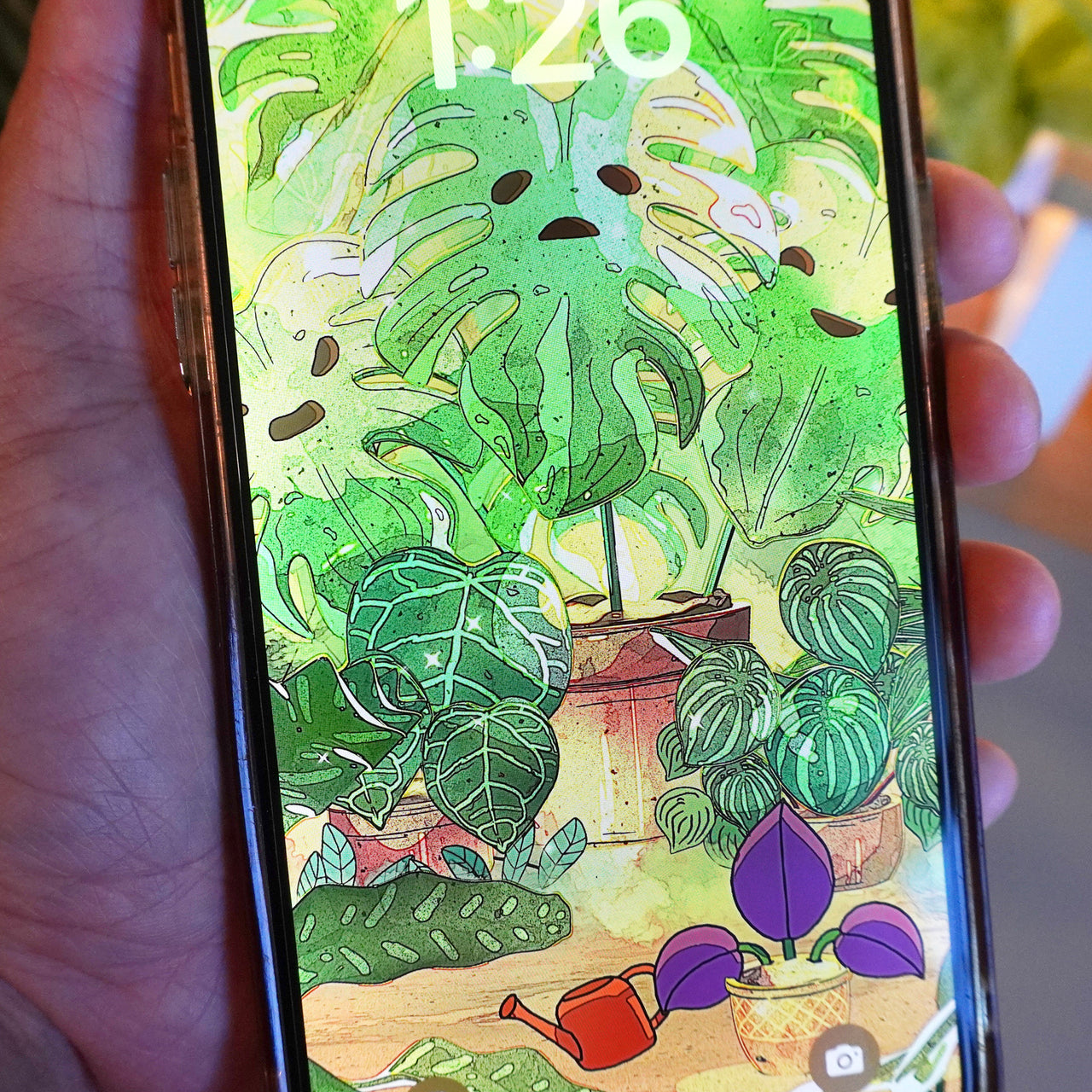 Monster Monstera - Digital Phone Wallpaper | Animated and Static