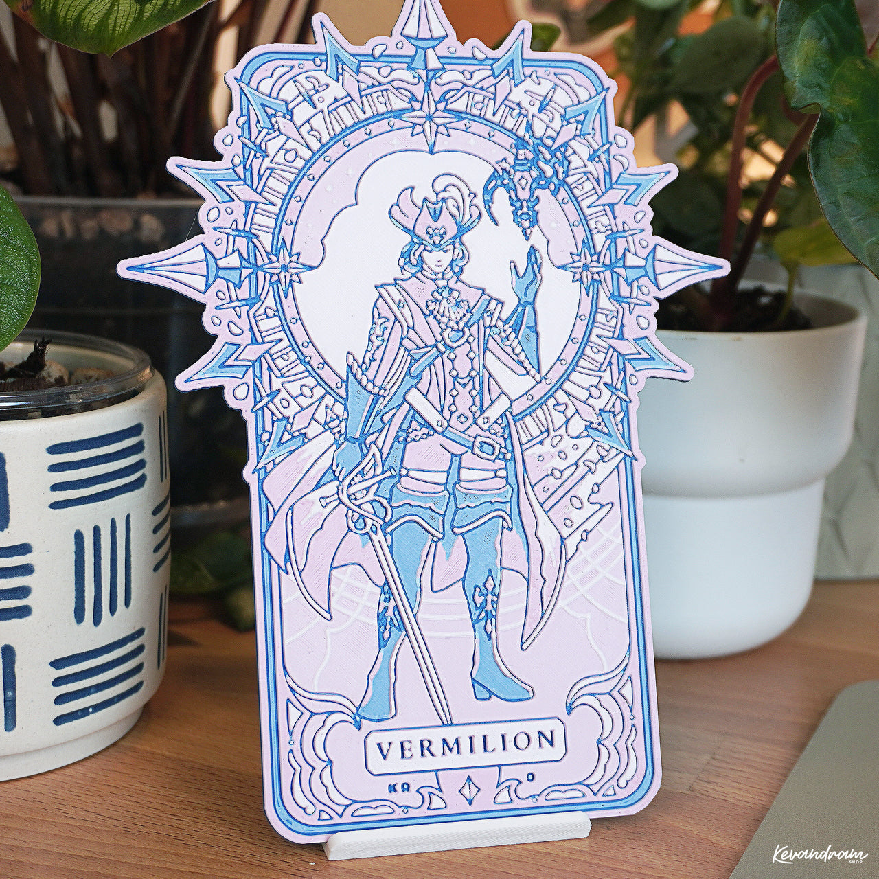 Kera Card No. 6 – “Vermilion” | Limited Edition 3D-Printed Collectible (October 2025)