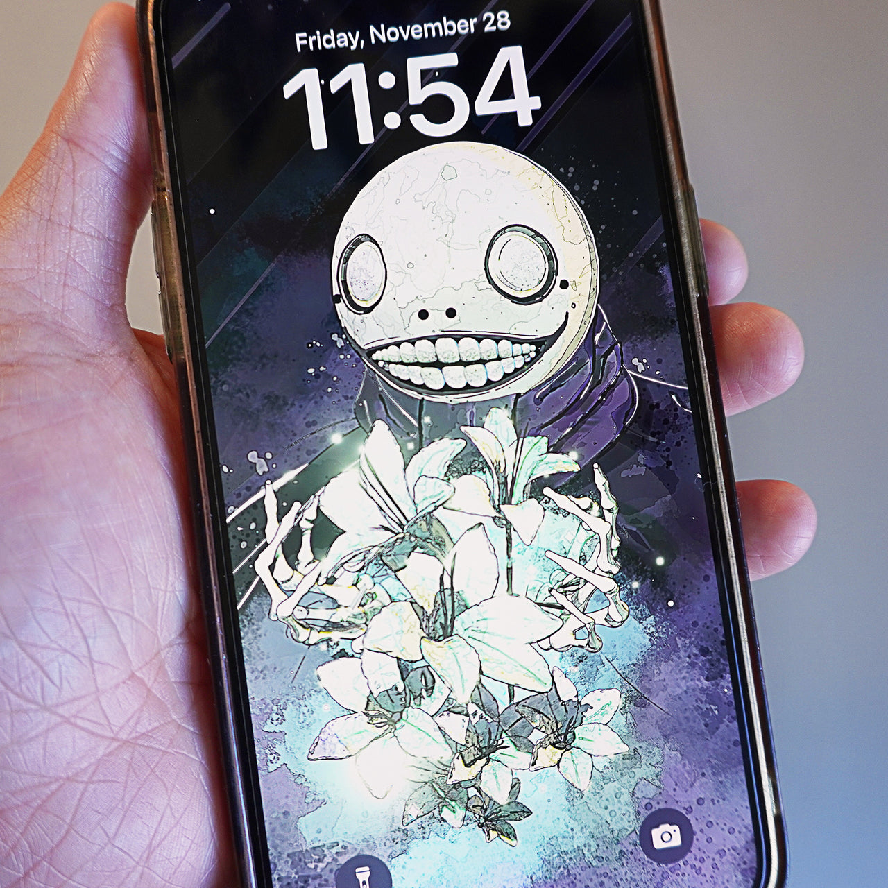 Hopeful Skeleton - Digital Phone Wallpaper | Animated and Static