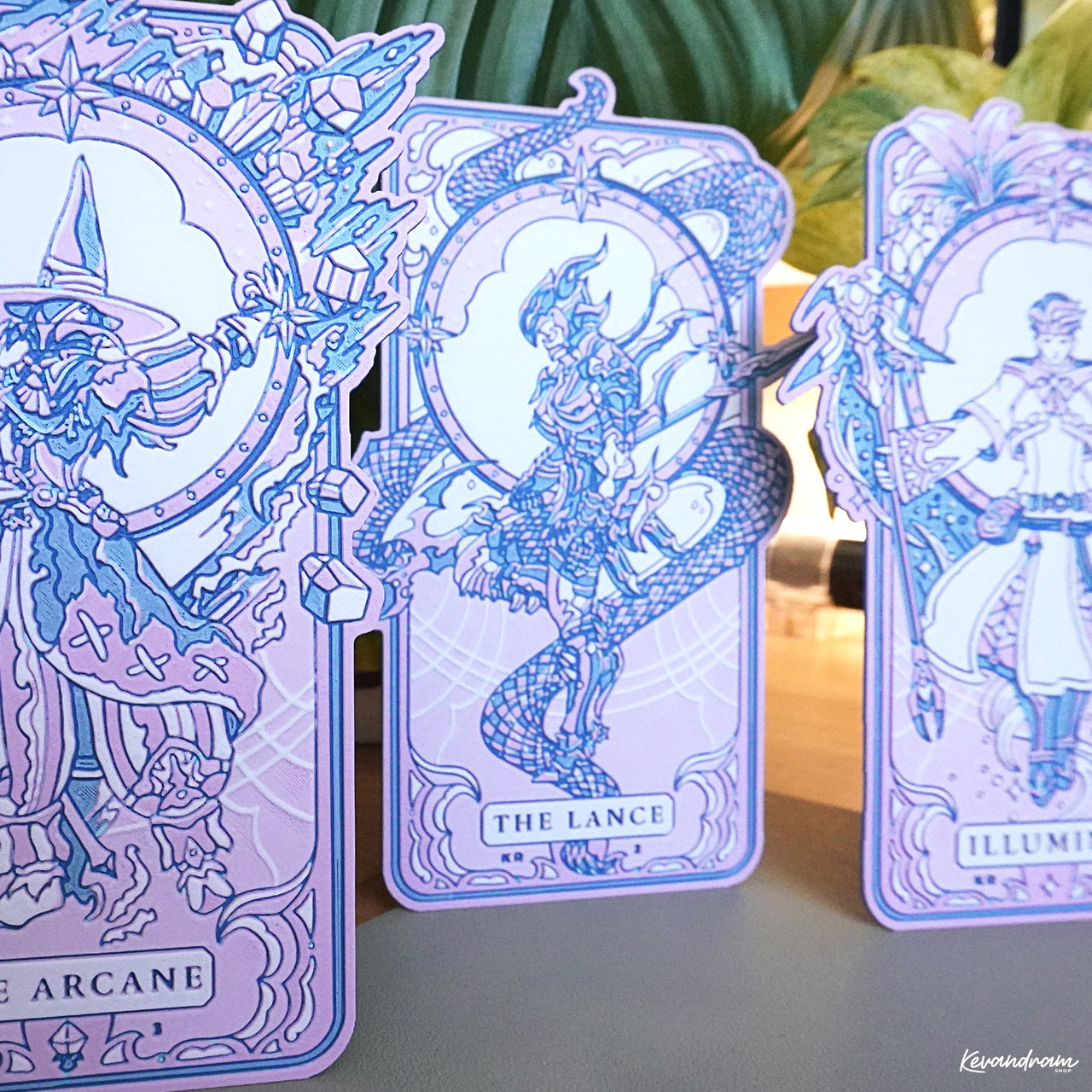 Crystal Series Kera Card Bundle – #1 "The Lance", #2 "The Arcane", #3 "Illumina" | Limited Edition 3D Prints