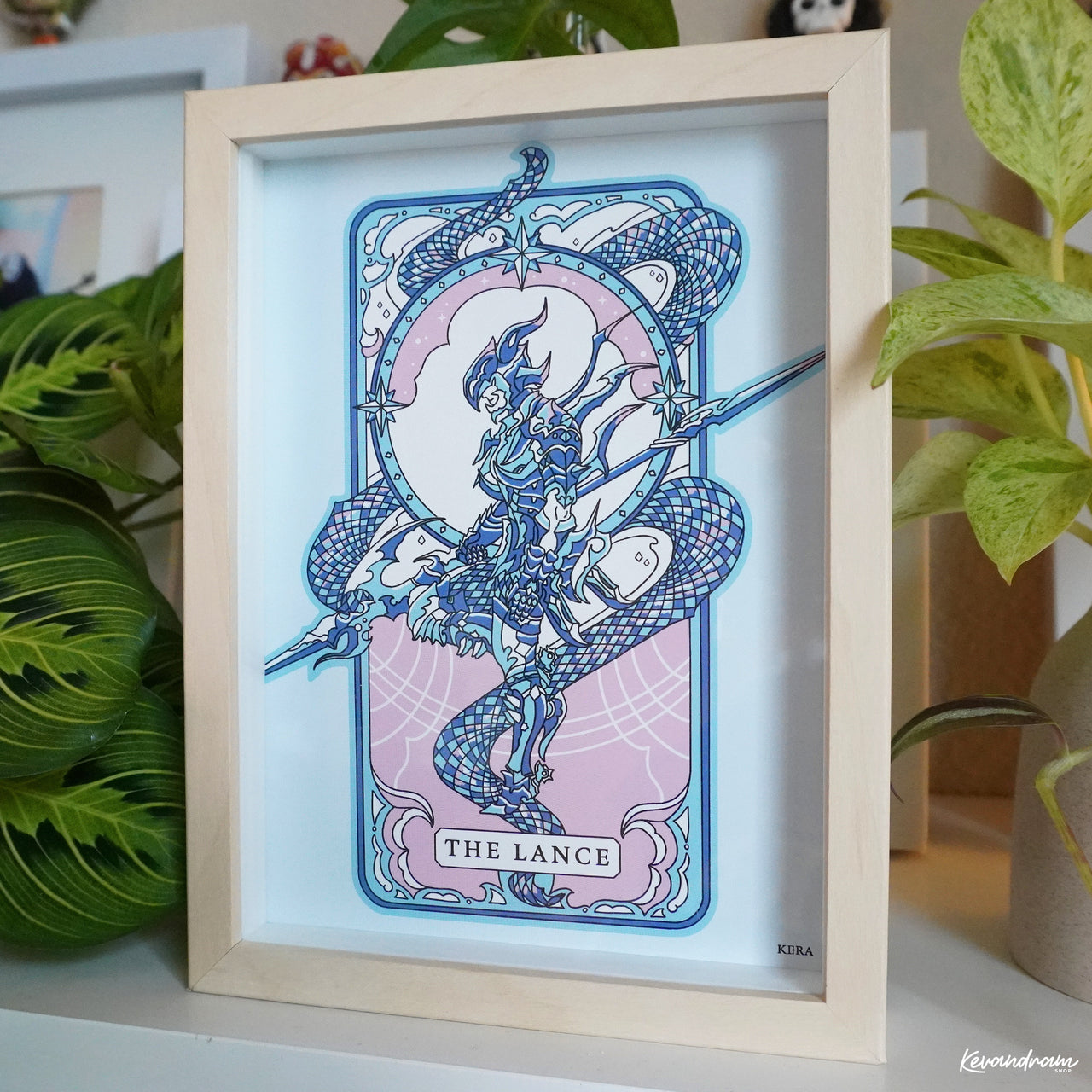 Kera Card No. 1 – “The Lance” | Art Print Framed & Unframed Options